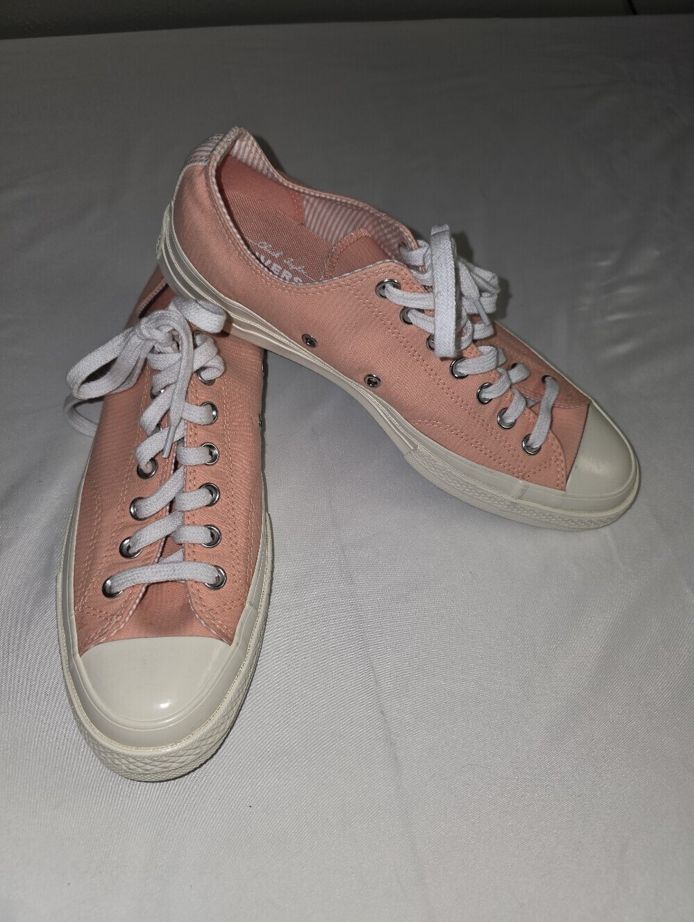 Converse Chuck 70 Ox Low Top Sneakers Coral Pink Unisex Men 9 Women 11
